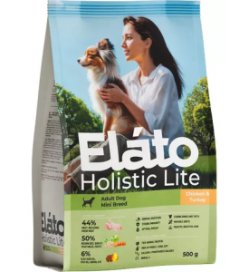 Elato Holistic Lite Adult Dog Mini д/собак мини пород (курица/индейка)